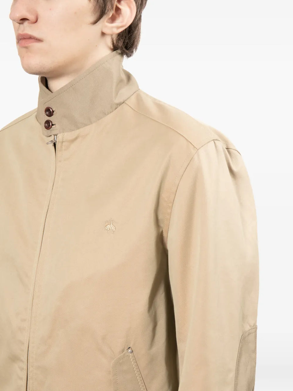 x Brook Brothers logo-embroidered jacket