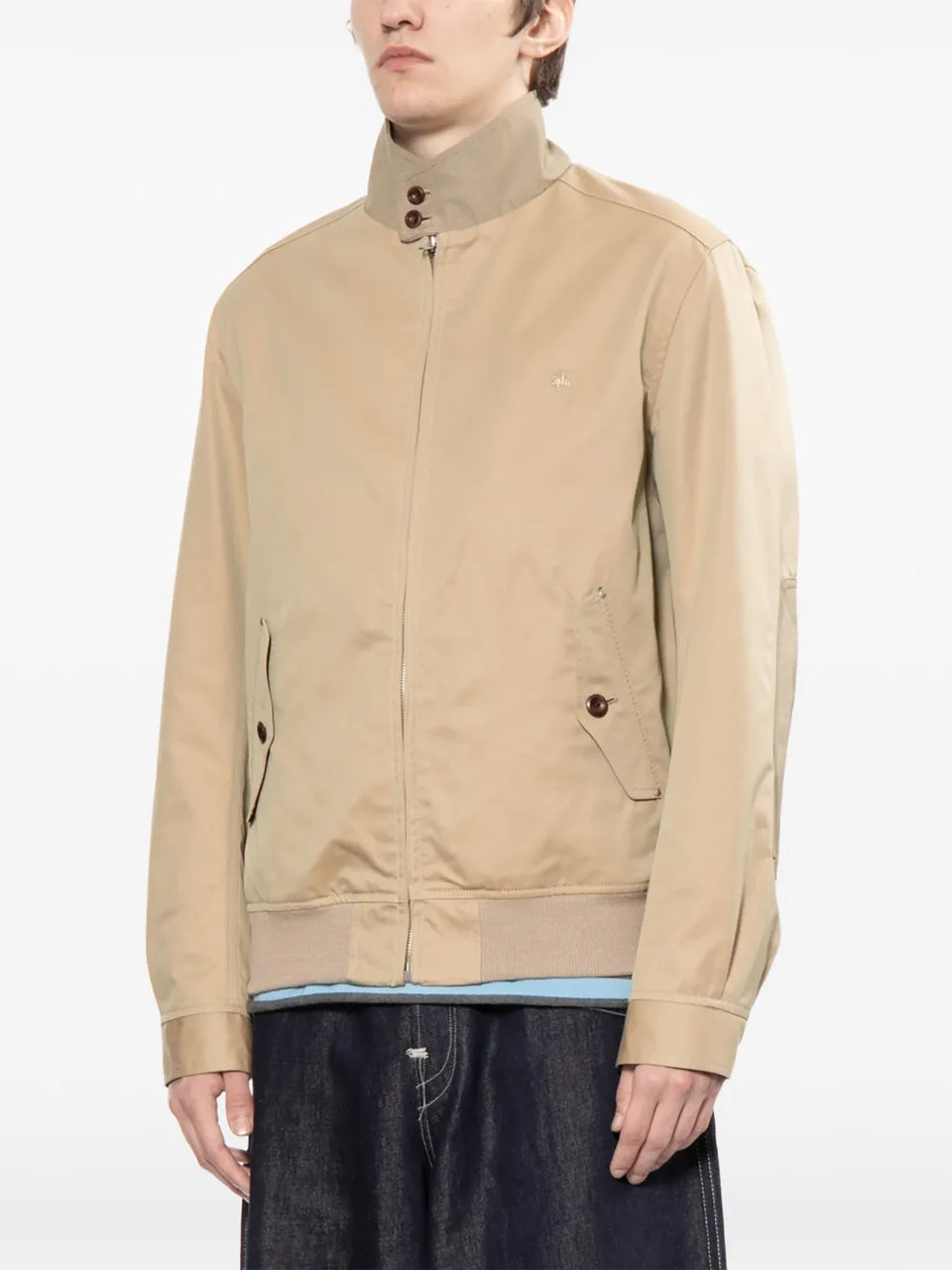 x Brook Brothers logo-embroidered jacket