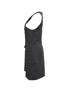 twist-front jacquard mini dress