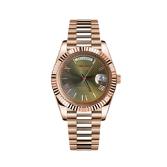 Seiko Mod Day Date Olive Rose Gold