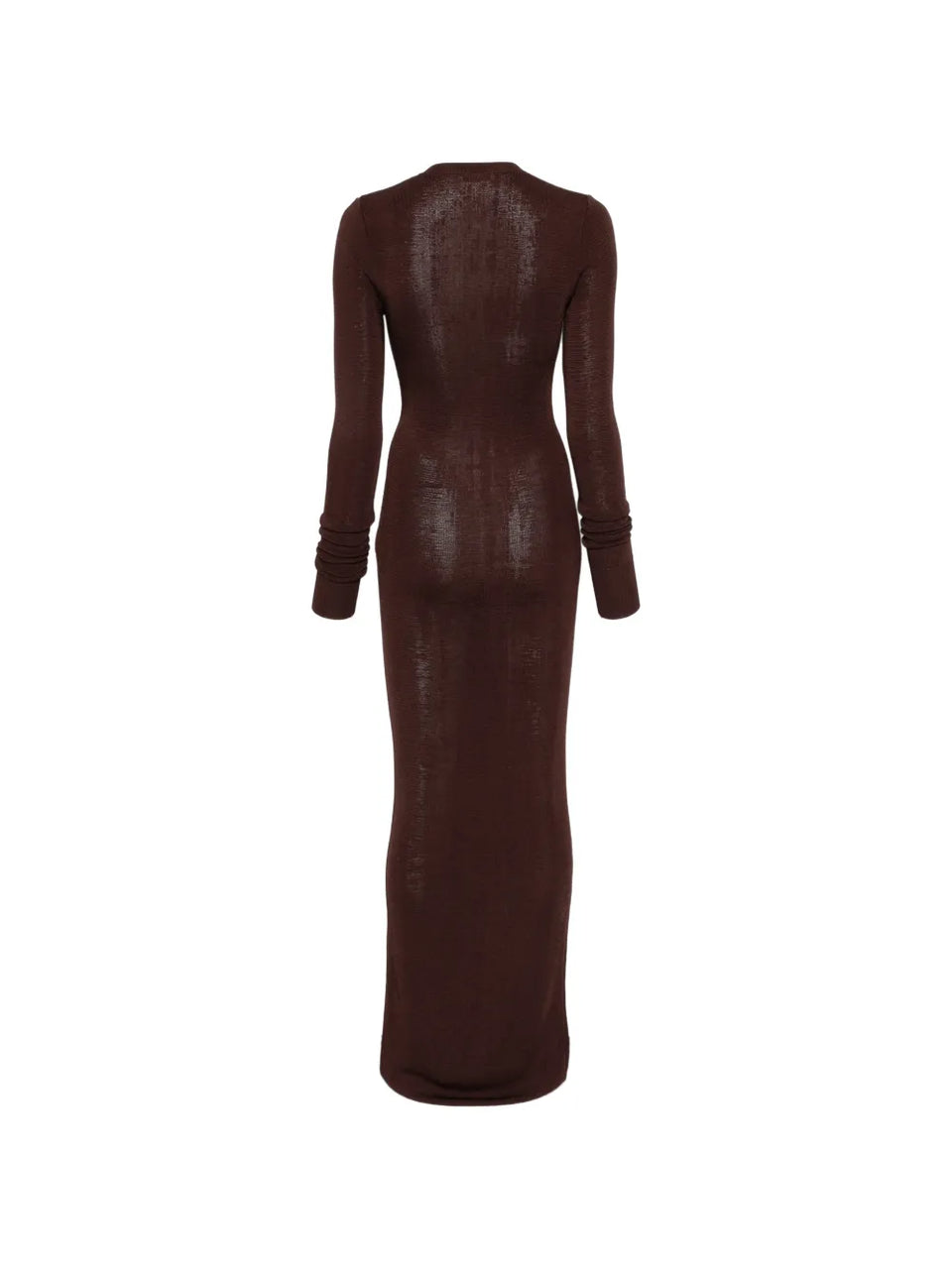 V-neck long-sleeve dress
