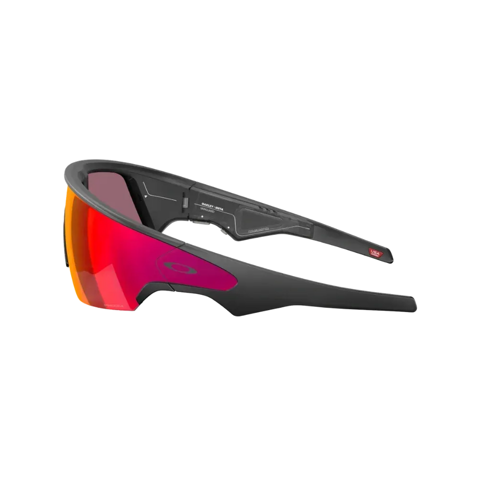 Meta x Oakley Sunglass Vanguard Prizm Road Lenses with Black Frame