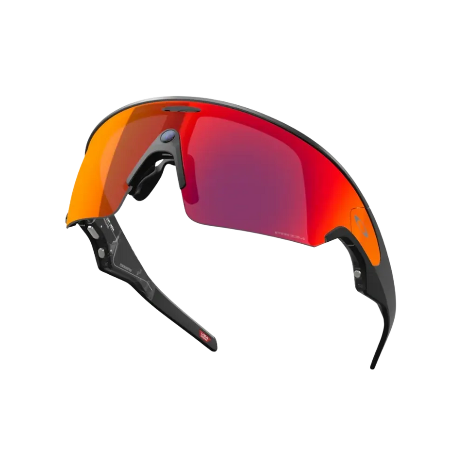 Meta x Oakley Sunglass Vanguard Prizm Road Lenses with Black Frame