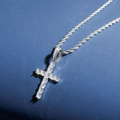 CROSS ICED OUT PENDANT