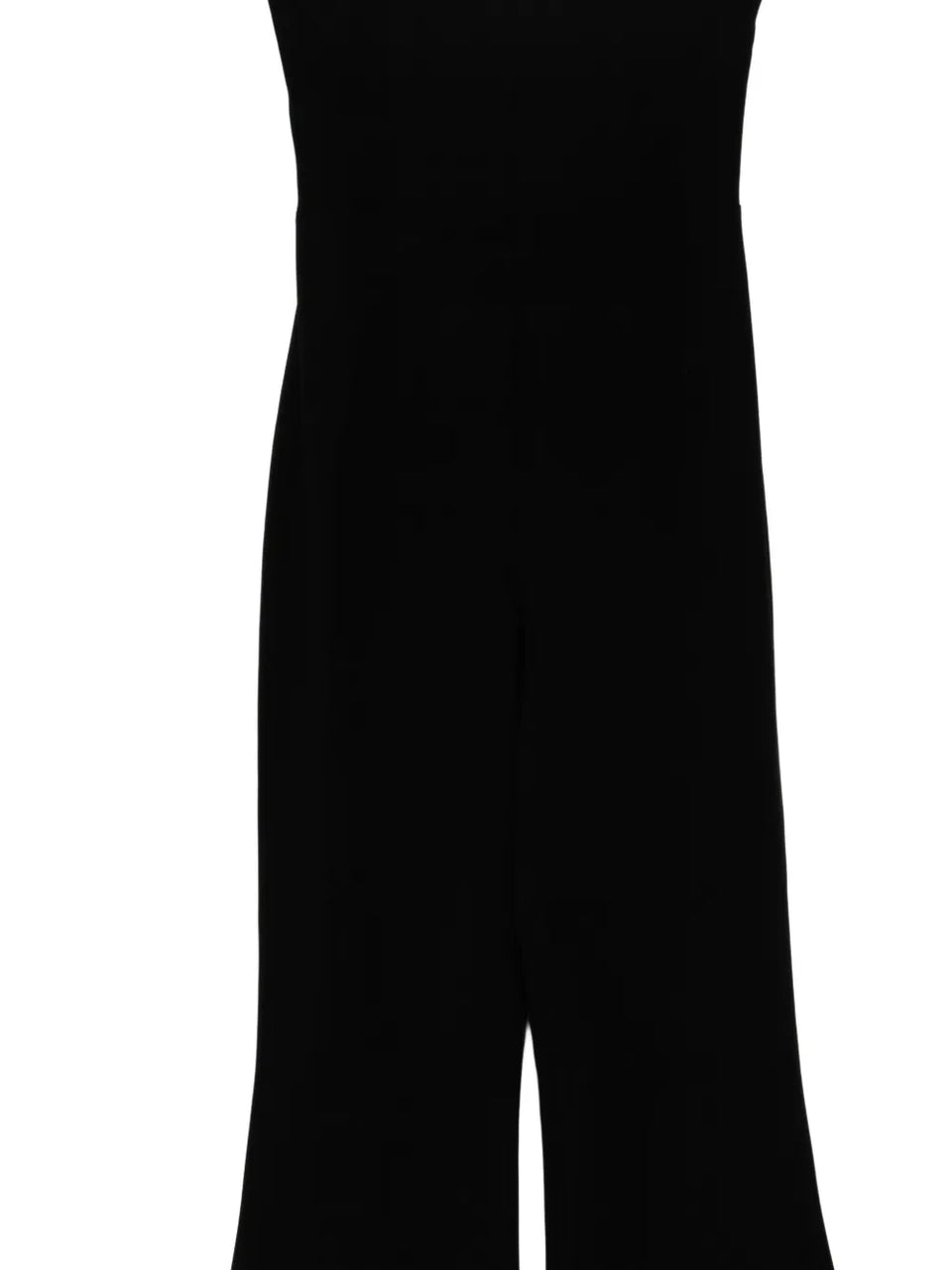strapless flared jumpsuit