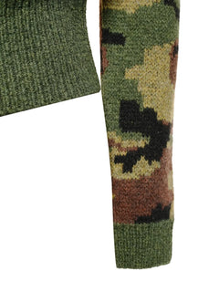 2019s camouflage-pattern sweater
