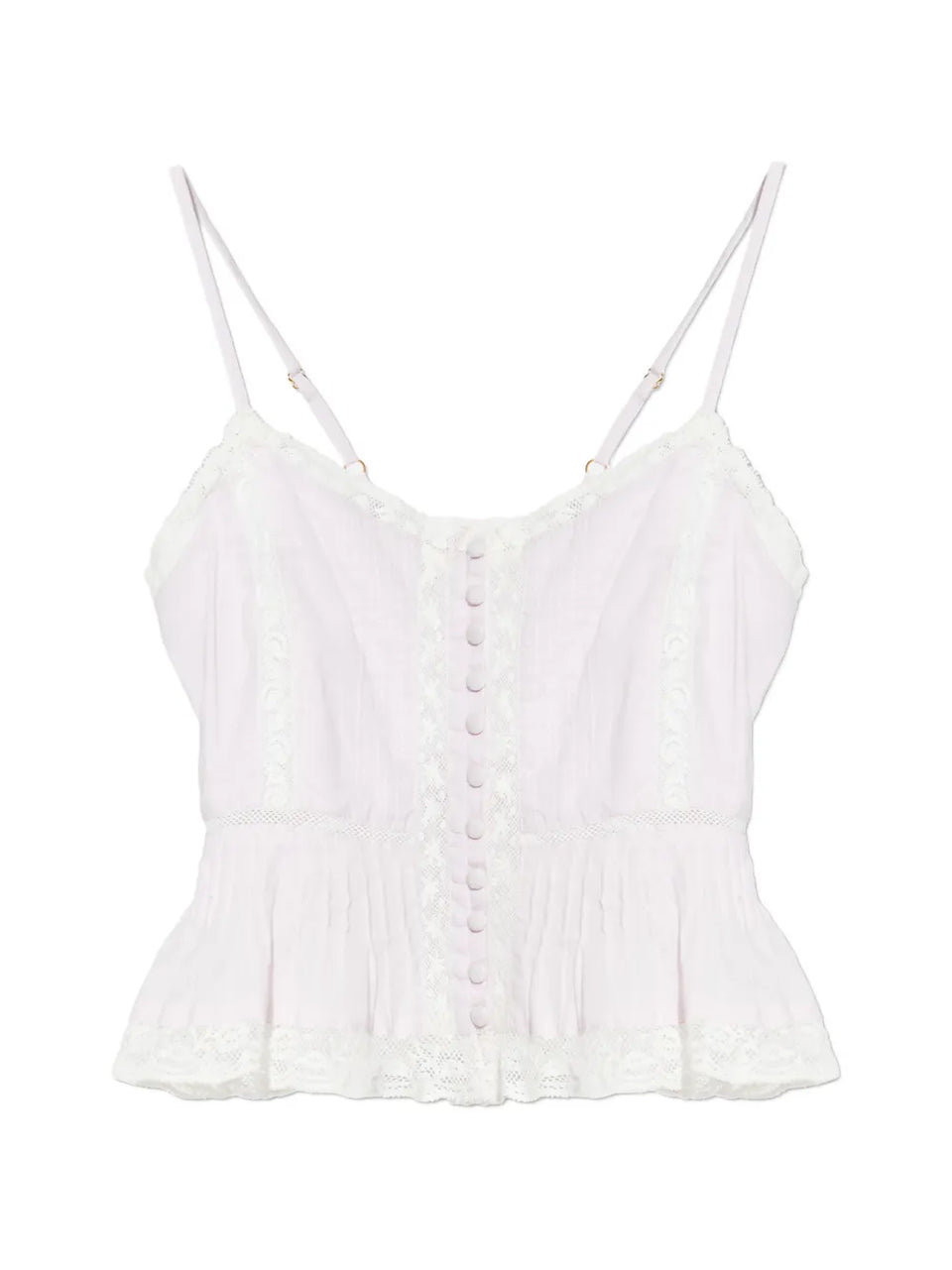 lace button top