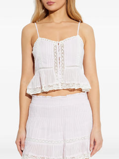 lace button top