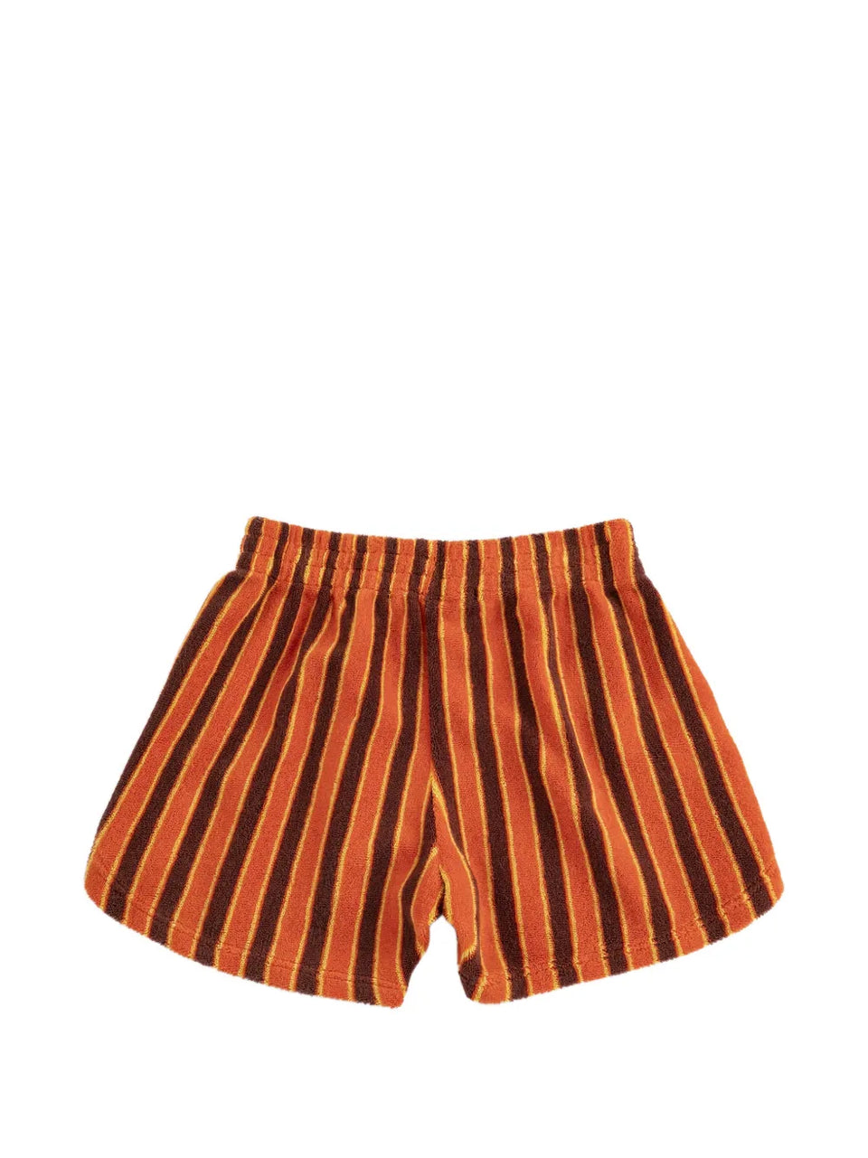 striped brick terry shorts