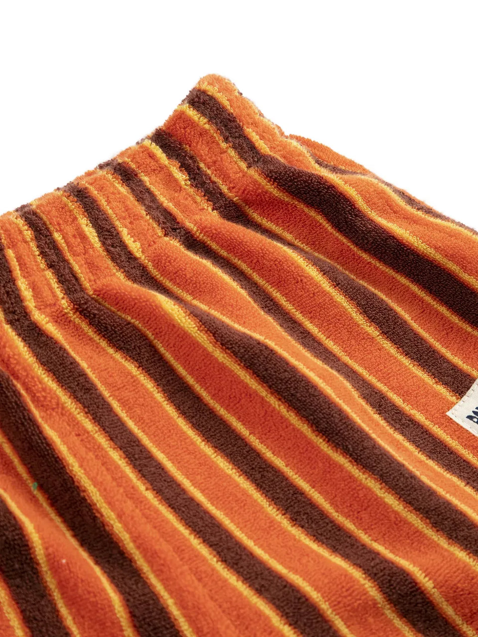 striped brick terry shorts