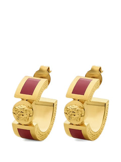 Medusa-head hoop earrings