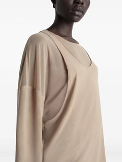 double layer midi dress
