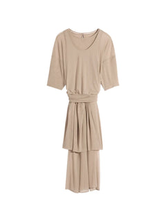 double layer midi dress