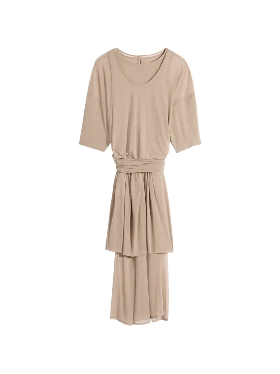 double layer midi dress