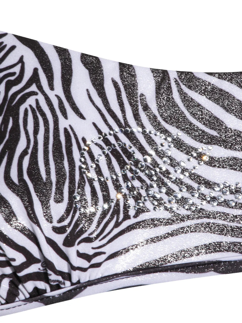 zebra-print bikini top