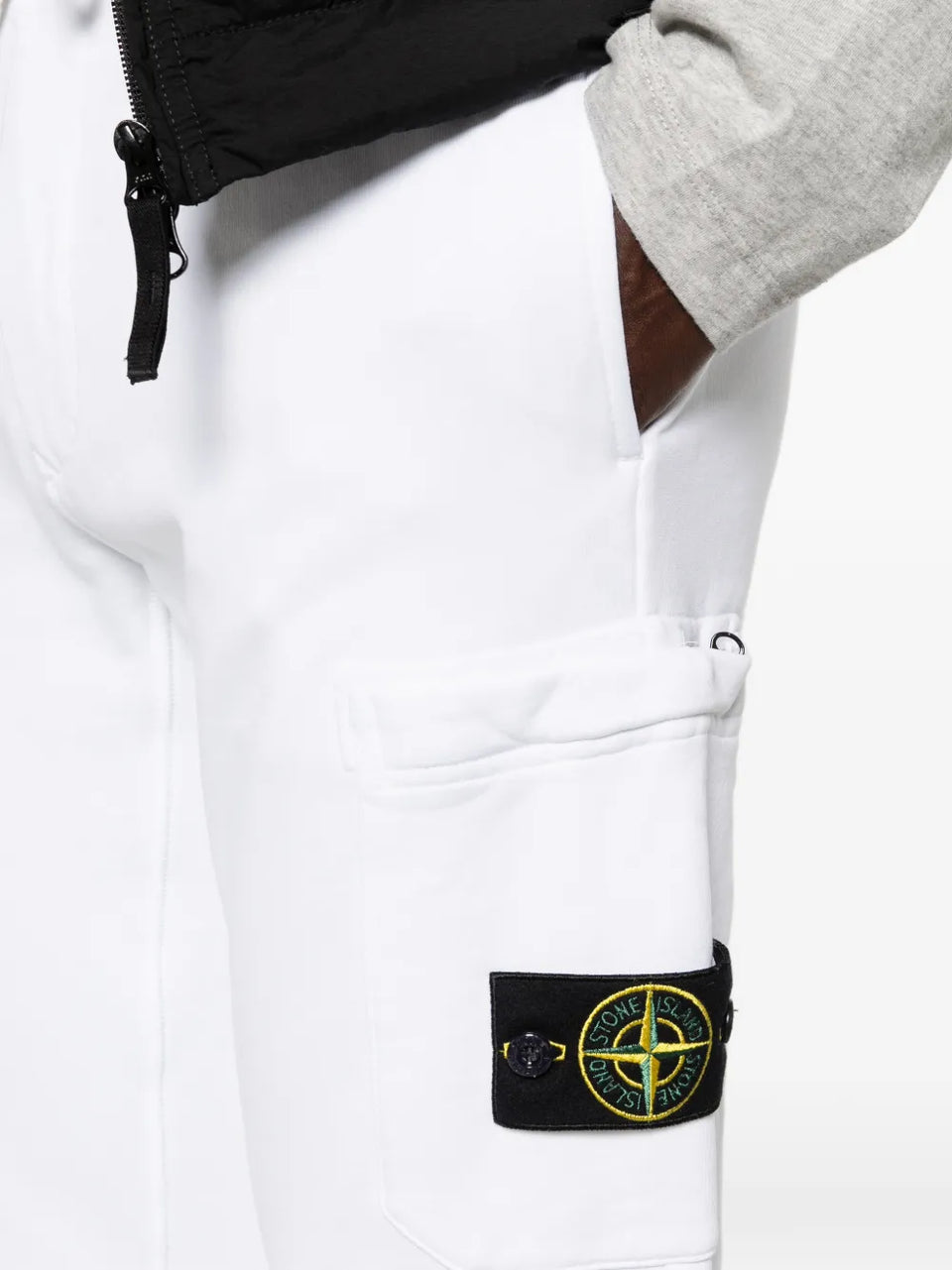 patch-pocket track pants