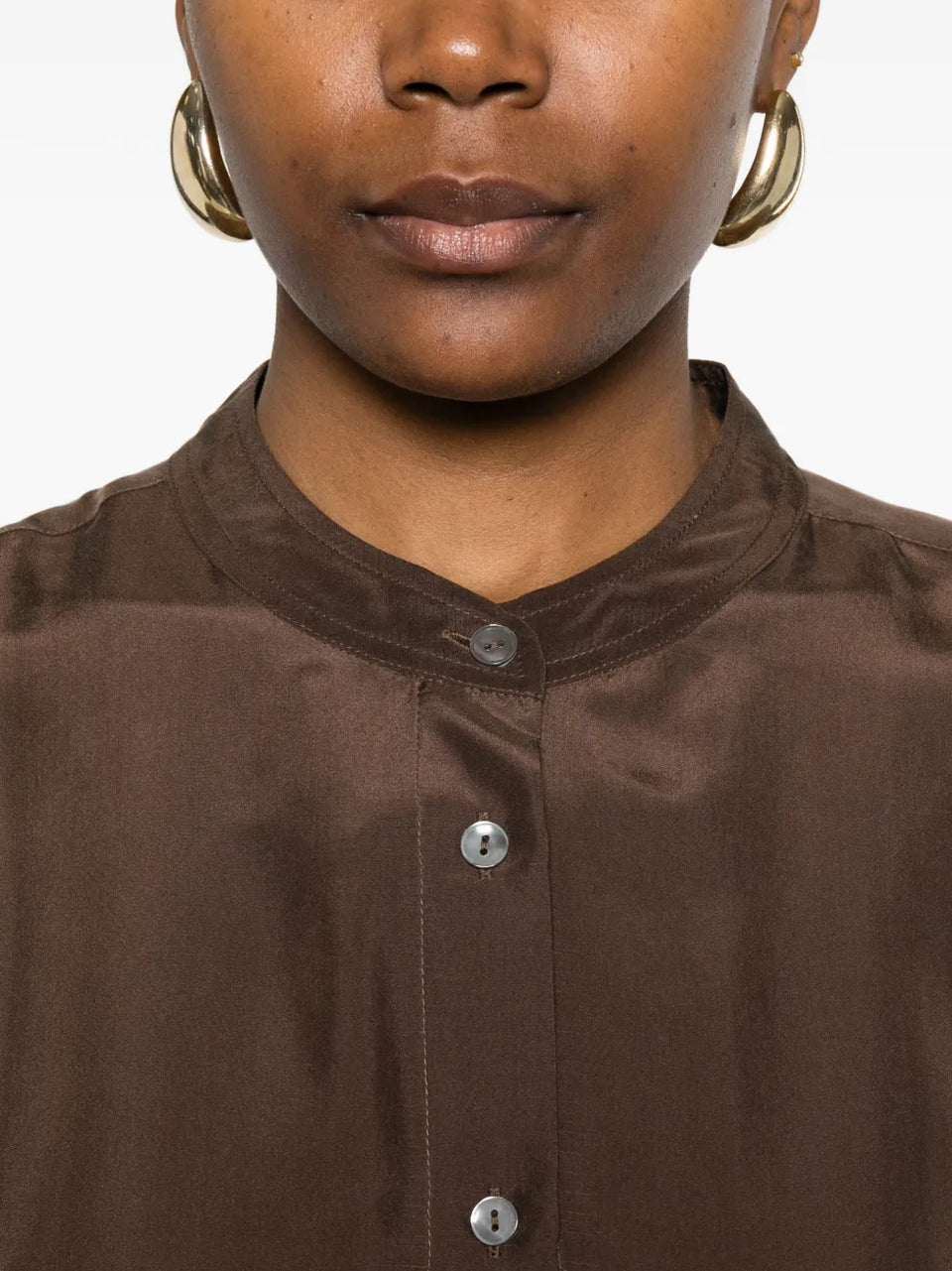buttoned midi dress
