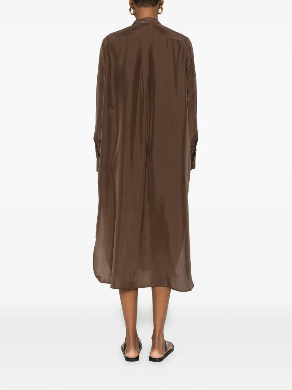 buttoned midi dress