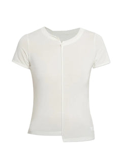 zip-detail T-Shirt