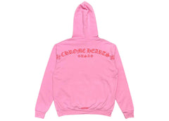 Chrome Hearts Red Logo Hoodie Pink
