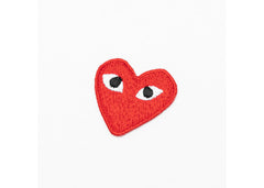 Comme Des Garcons Play Women'S Red Half Heart T-Shirt White