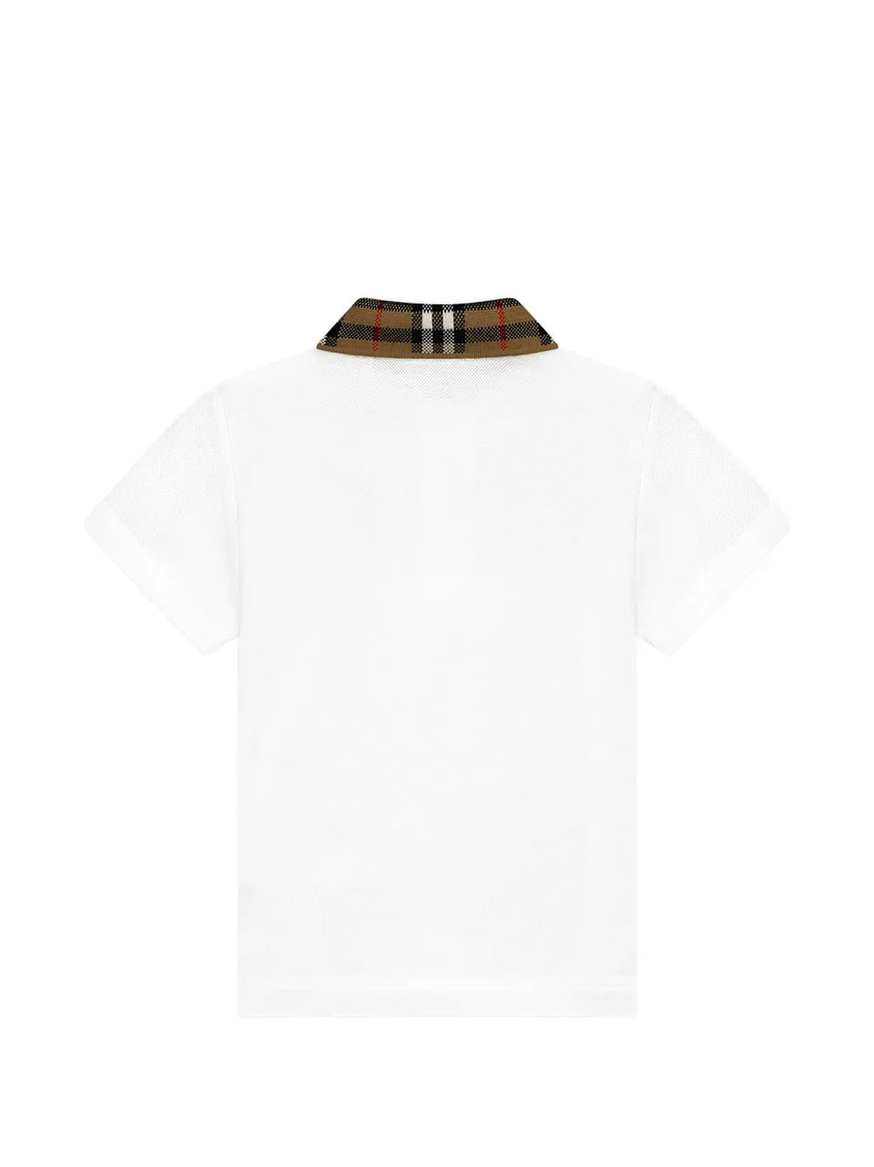check-collar polo shirt