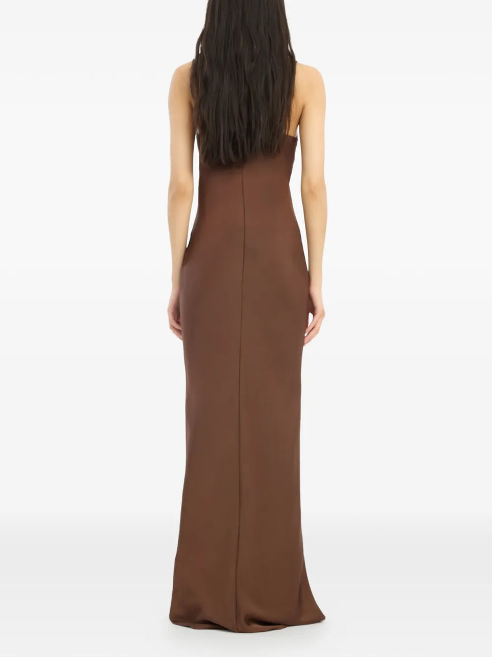 satin maxi dress