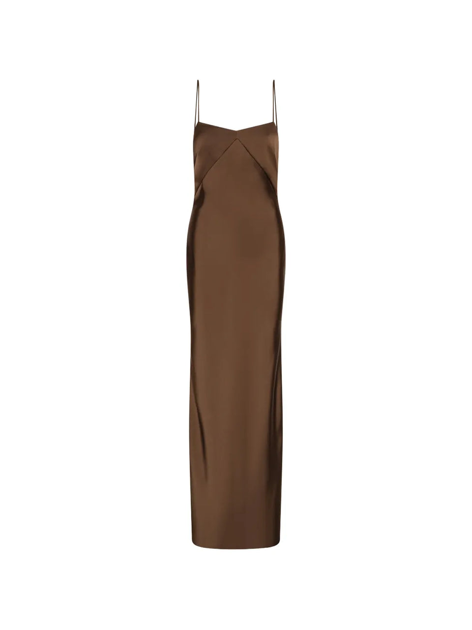 satin maxi dress