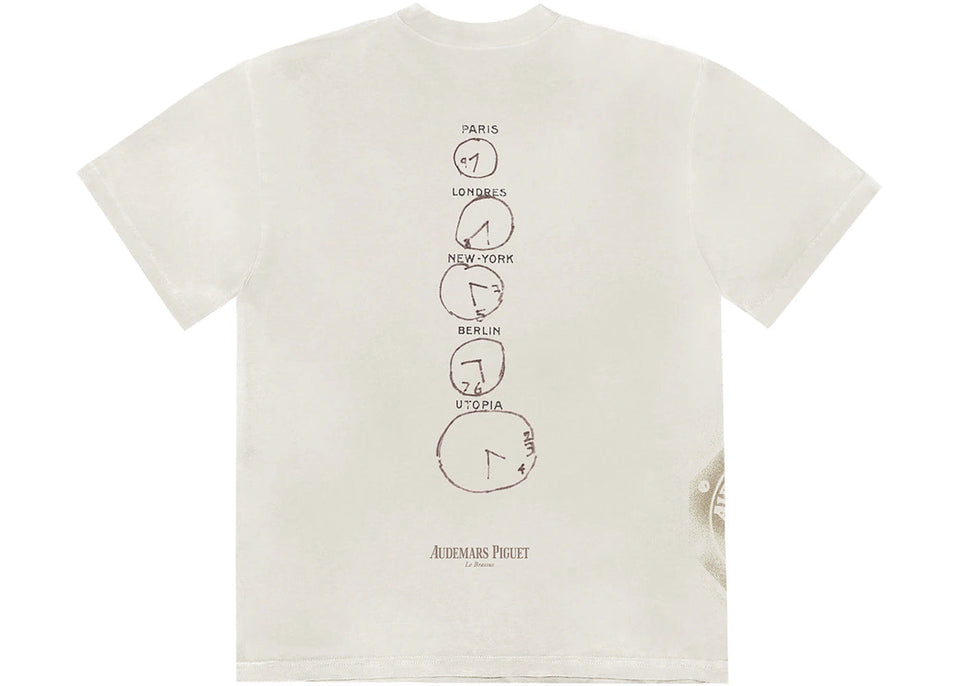 Travis Scott Cj x Audemars Piguet Time Zones T-Shirt White