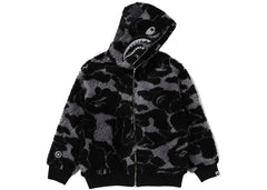 Bape Abc Camo Boa Shark Relaxed Fit Hoodie Black