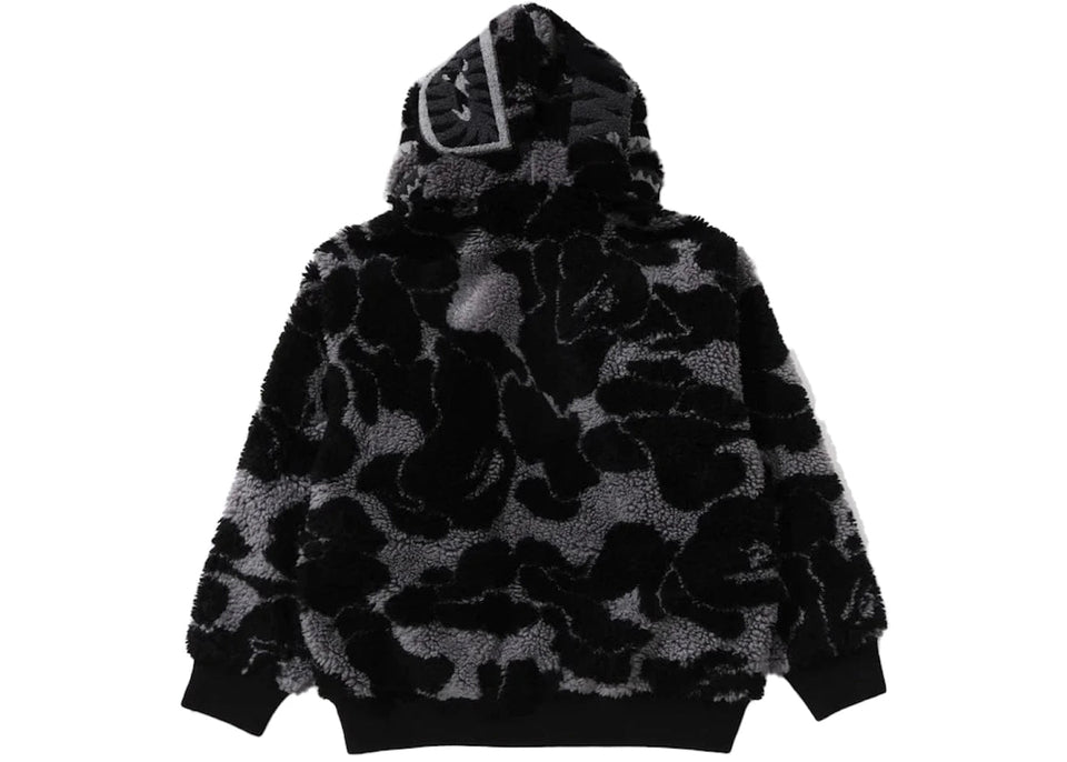 Bape Abc Camo Boa Shark Relaxed Fit Hoodie Black