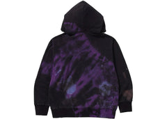 Bape Tie Dye College Relaxed Fit Pullover Hoodie Black