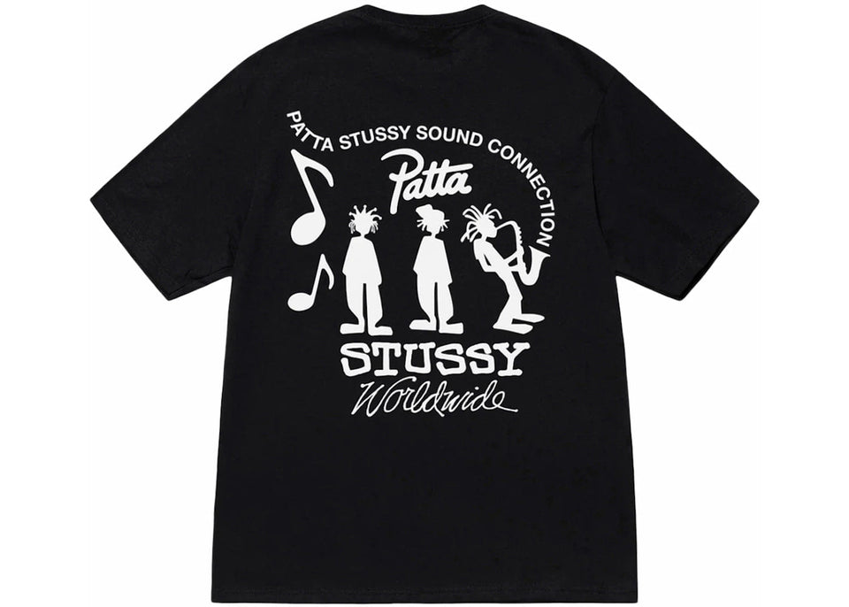 Stussy x Patta Sound Connection T-Shirt Black