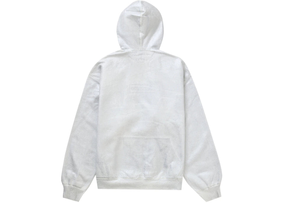 Supreme Mm6 Maison Margiela Foil Box Logo Hoodie White