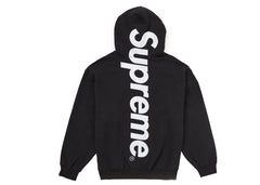 Supreme Satin Applique Hoodie Fw24 Black