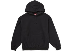Supreme Satin Applique Hoodie Fw24 Black