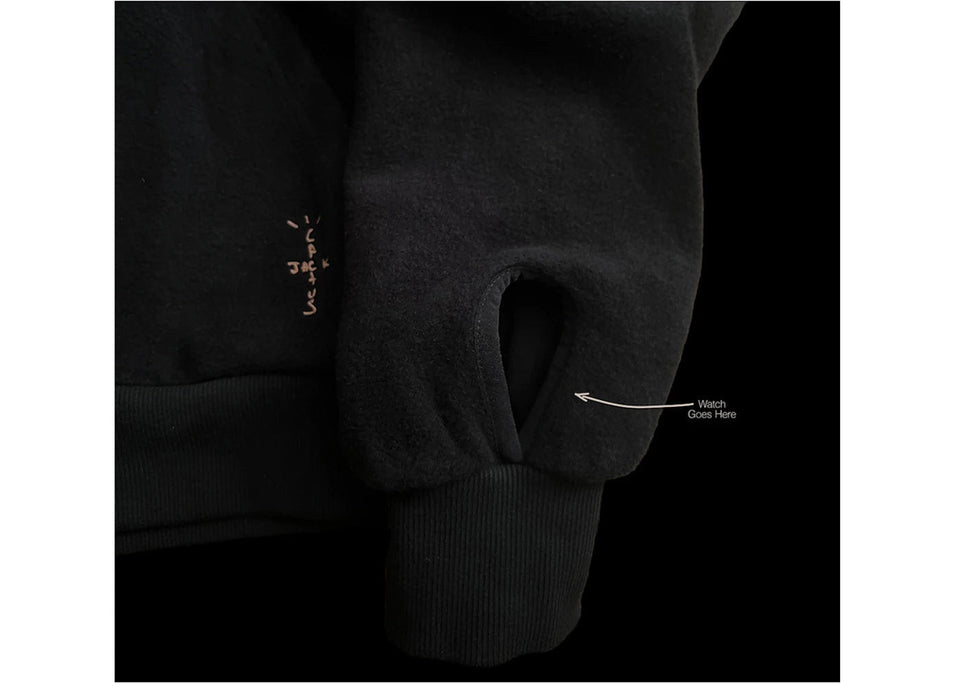 Travis Scott Cj x Audemars Piguet Split Logo Zip Up Hoodie Black