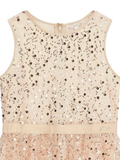 sequin belted dress