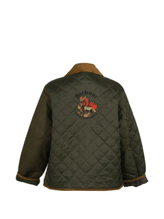 x Barbour quilted patchwork jacket