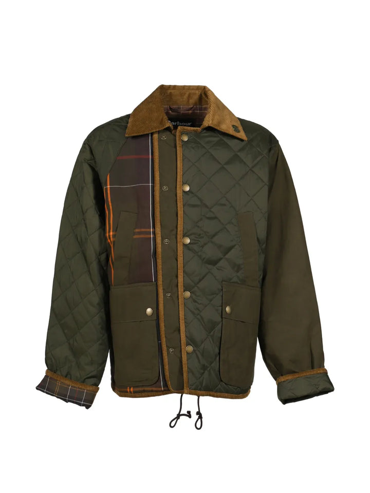 x Barbour quilted patchwork jacket