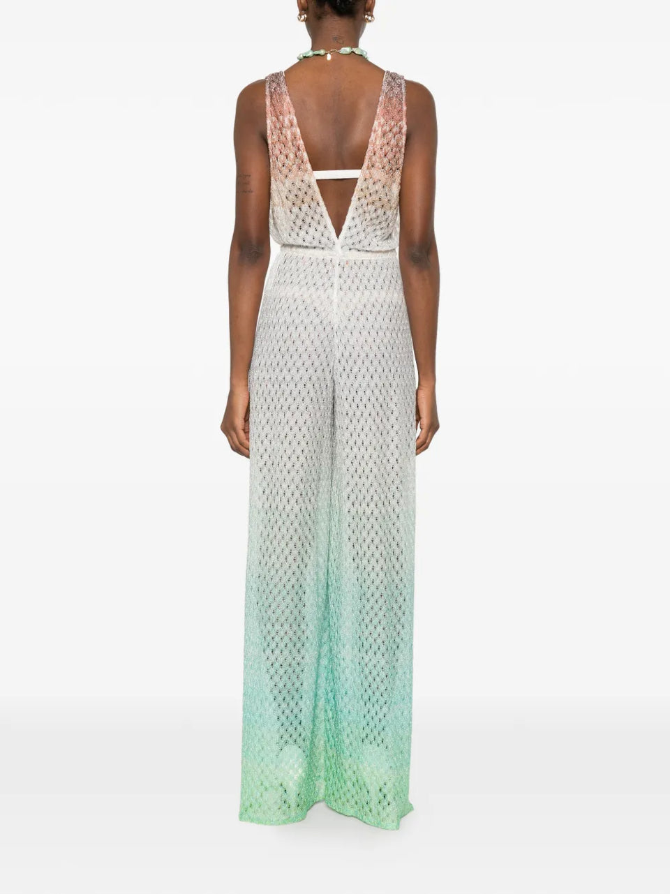 V-neck jumpsuit