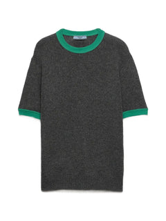 short-sleeve cashmere sweater
