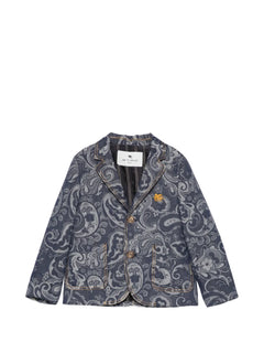 paisley-print blazer