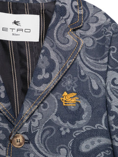 paisley-print blazer