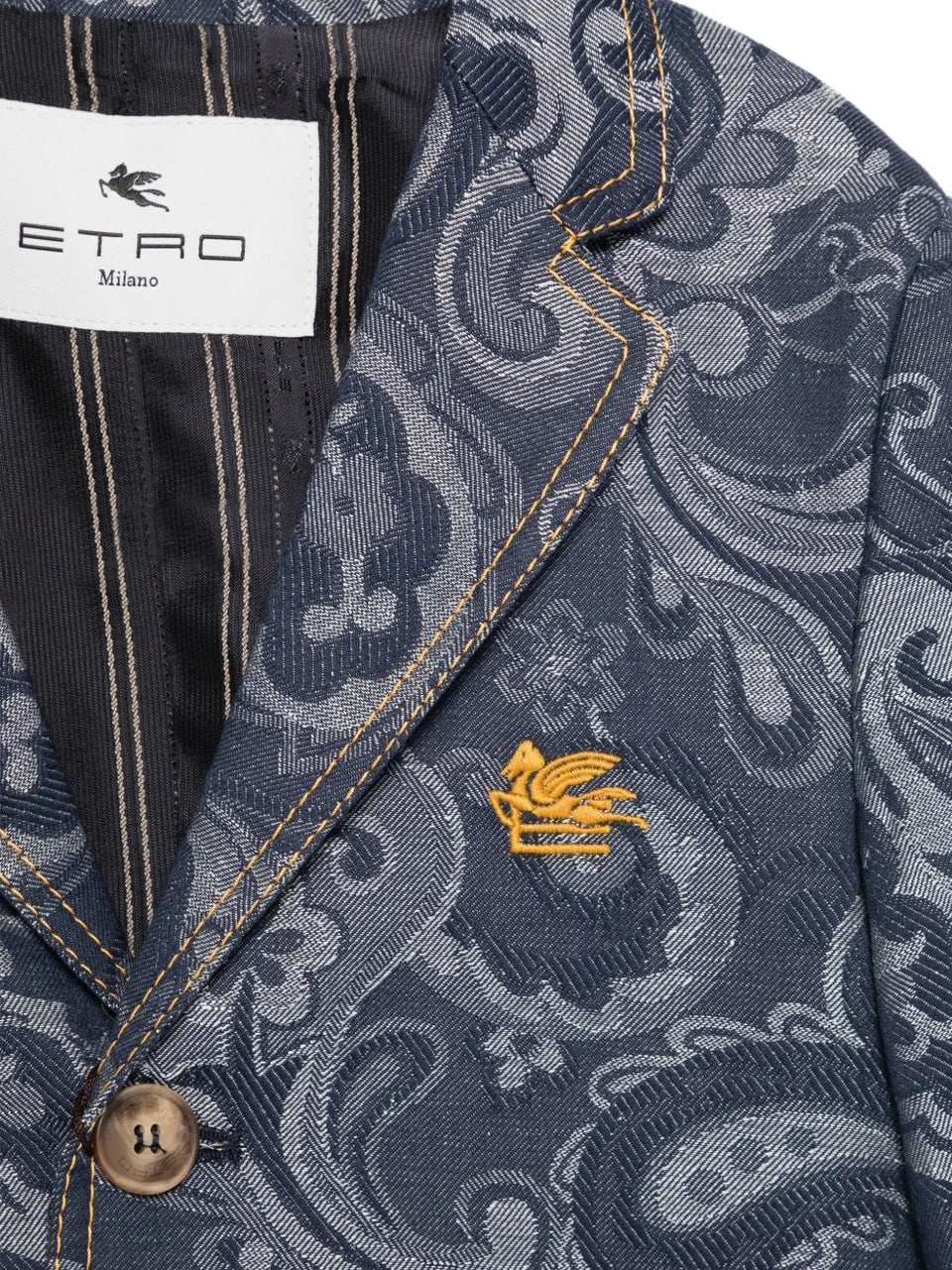 paisley-print blazer