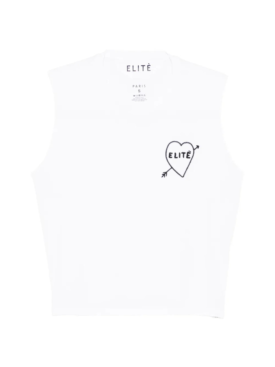 logo-embroidered tank top