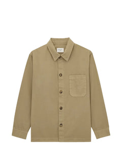 logo-embroidery shirt jacket
