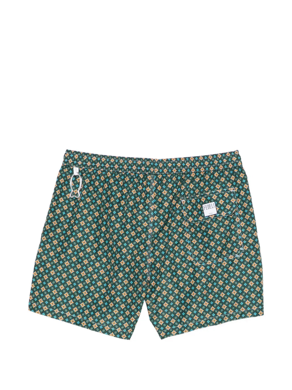 patterned swim shorts
