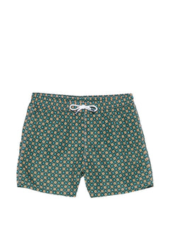 patterned swim shorts