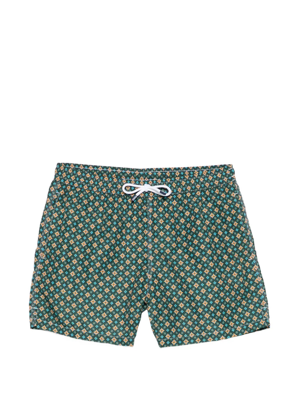 patterned swim shorts